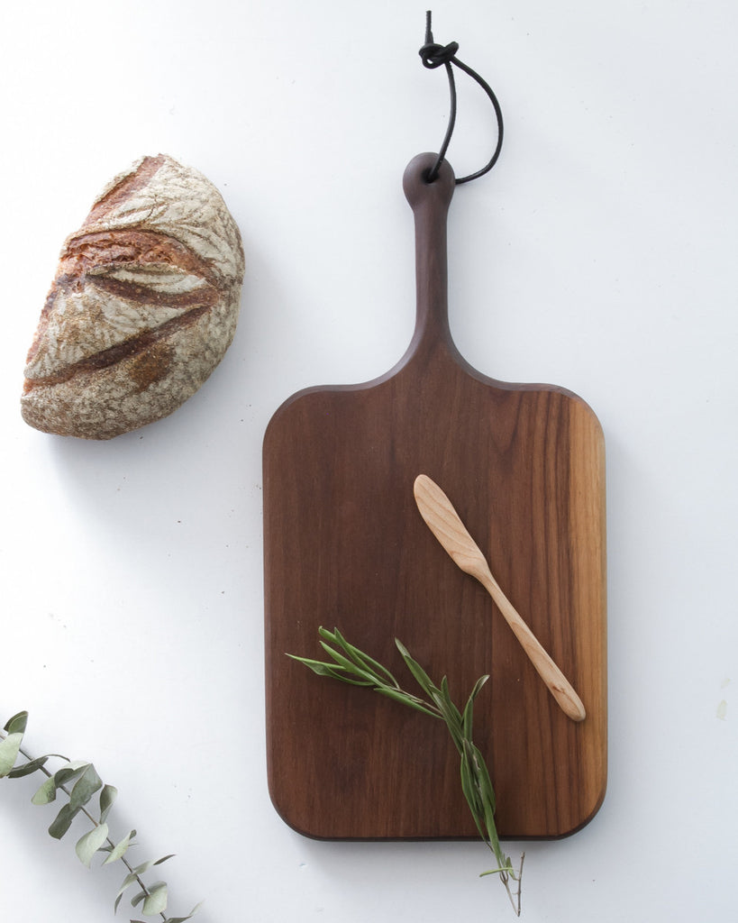 Handled Walnut Serving Board
