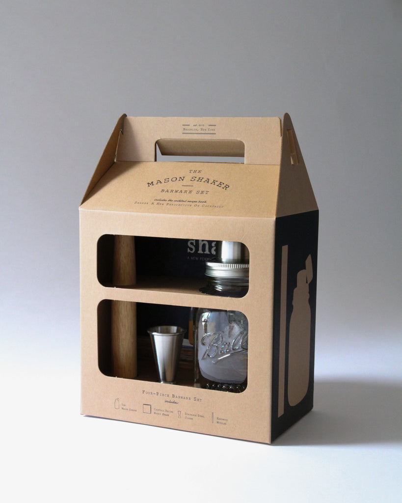 Mason Shaker Gift Set w/ Shake Recipe Book
